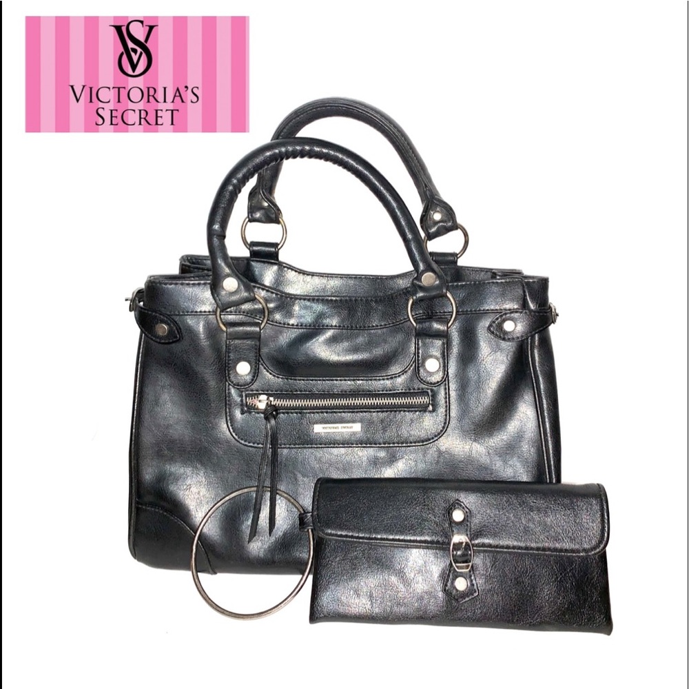 Victoria’s Secret VS Black Tote Handbag Purse